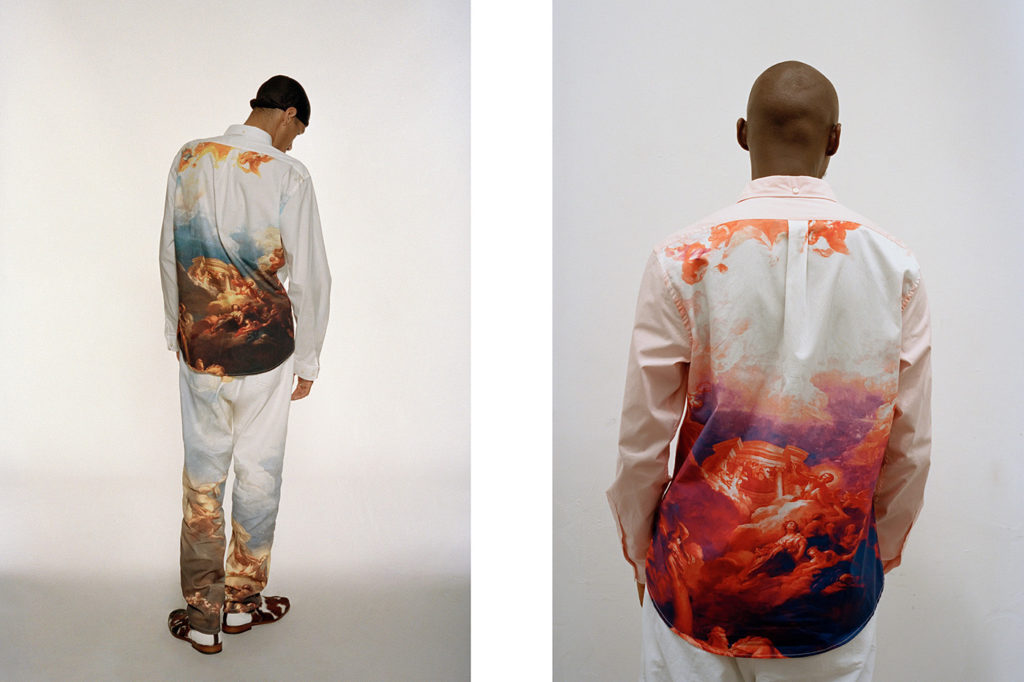 ensemble pantalon chemise blanc Palace lookbook 2019