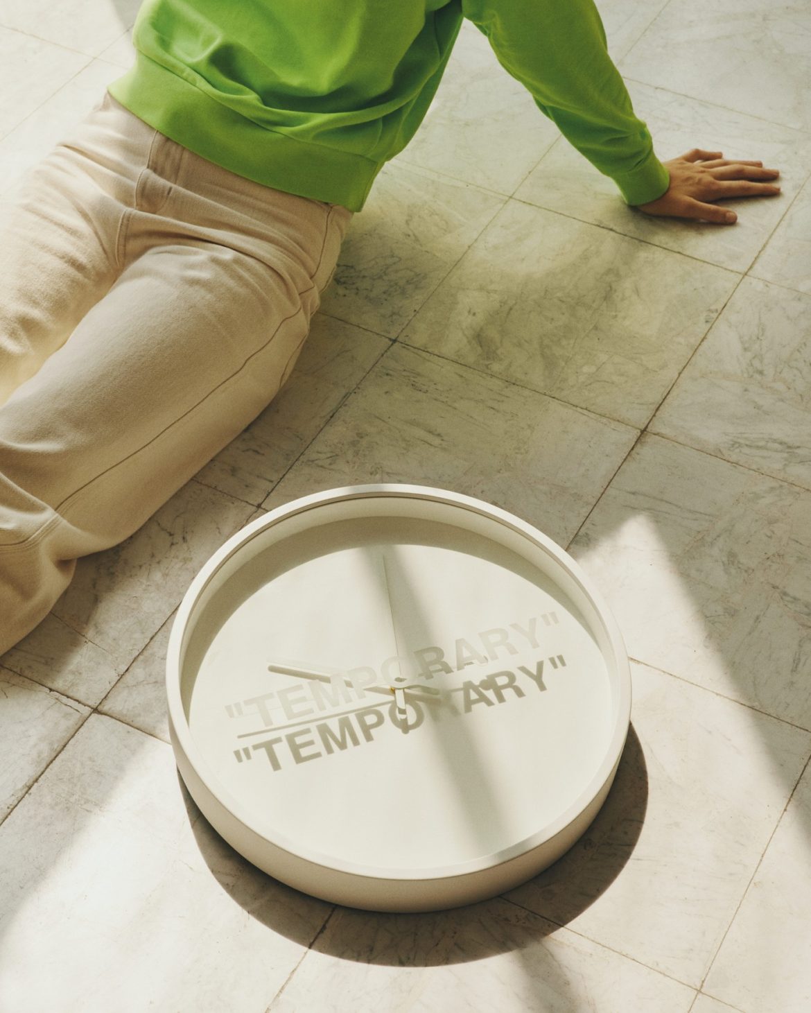 ikea 7 horloge off white