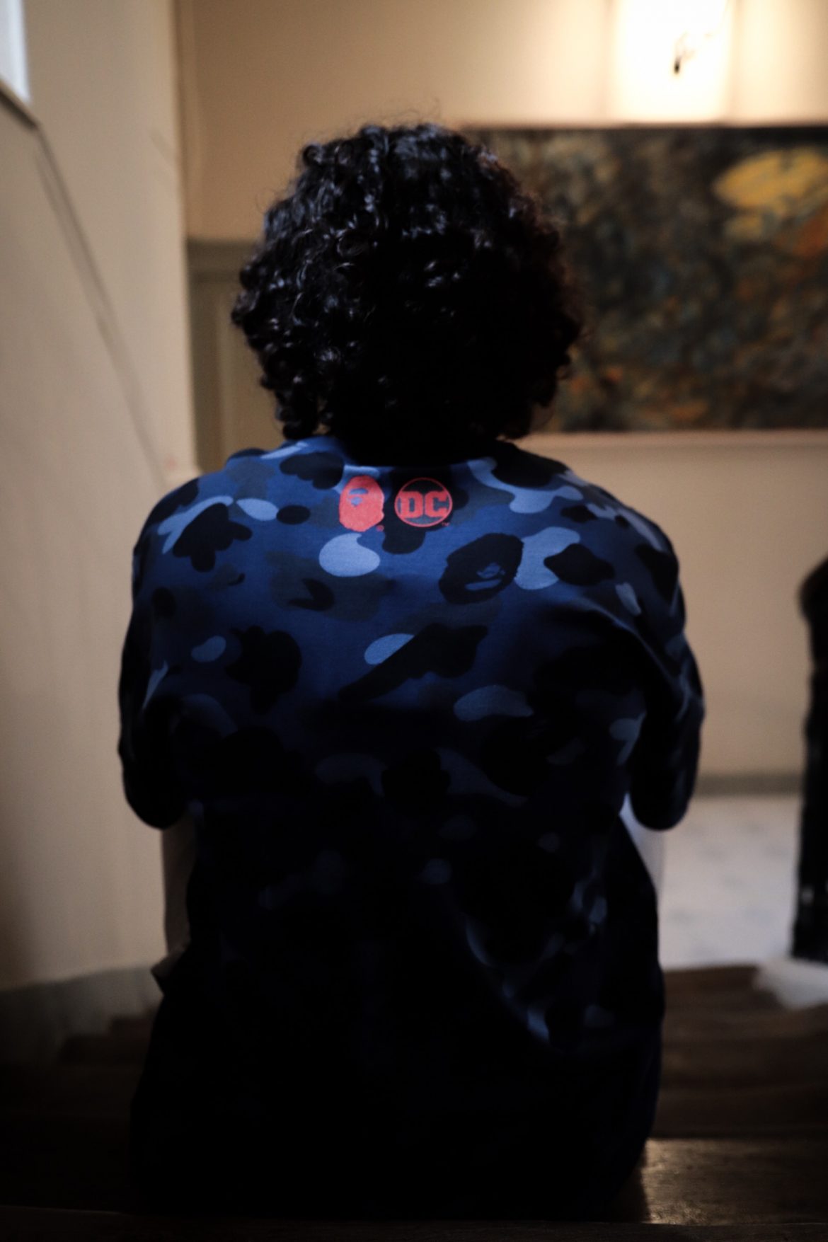 un mannequin porte du bape super man by afterdrop