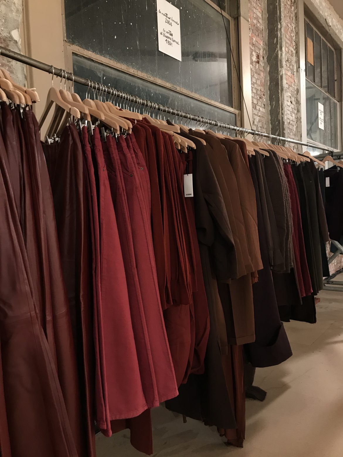 Pièces d'archive jacquemus bordeaux rouge pourpre