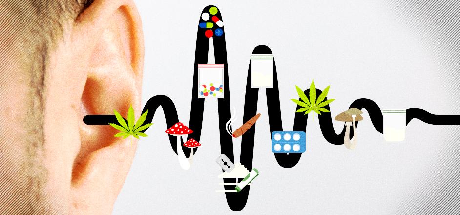 drogue music rap oreille gauche homme