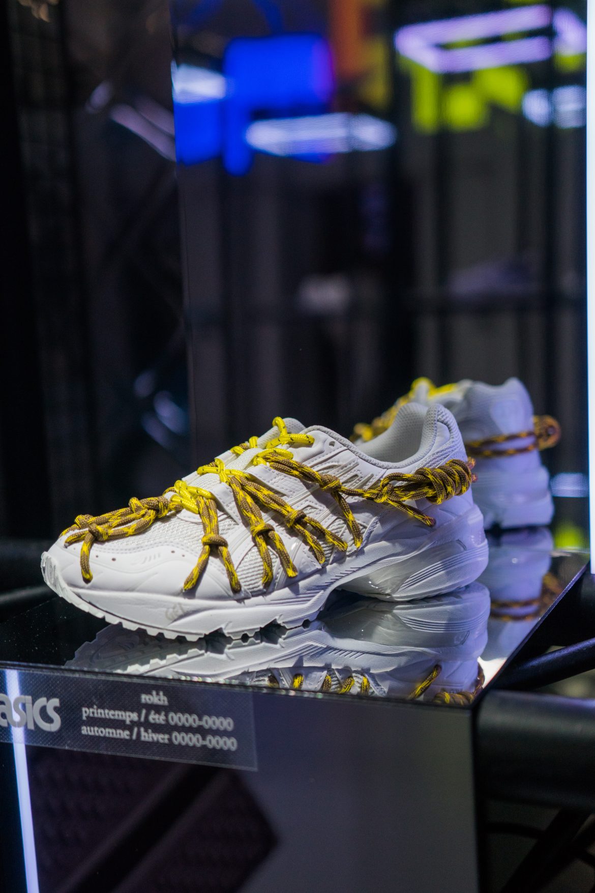 asics rokh blanc white or gold printemps/été 0000-0000 automne/hiver 0000-0000