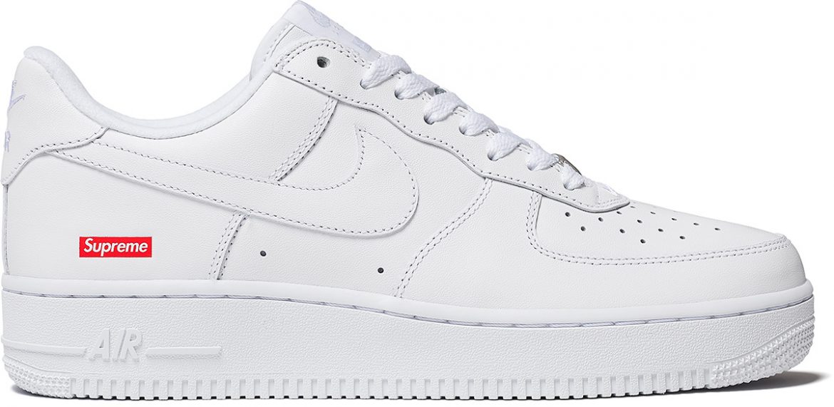Supreme Air Force 1 Supreme S/S20 SS20 2020 Nike Air Force 1 White Blanc