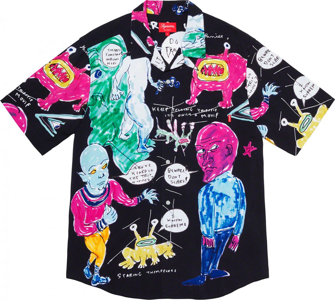 Supreme Daniel Johnston Rayon Supreme S/S20 SS20 2020 Daniel Johnson Rayon Shirt