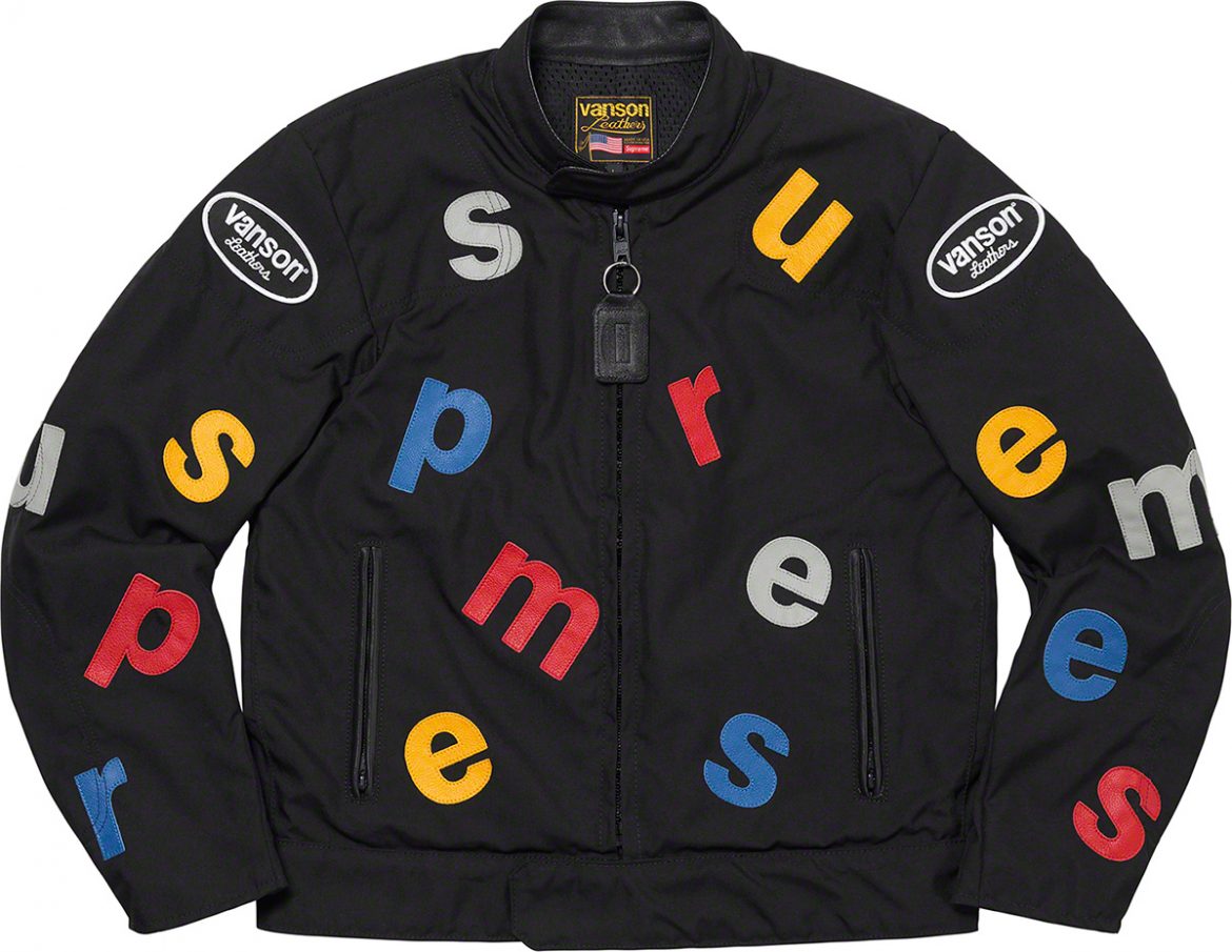 Supreme Letters Jacket Supreme S/S20 SS20 2020 Vanson Leather Letters Cordura Jacket