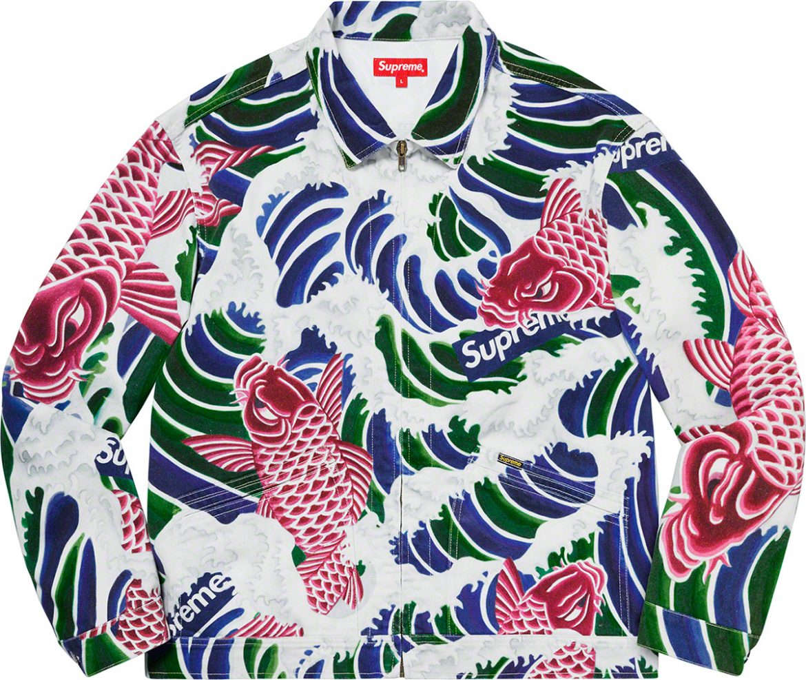 Supreme Waves Jacket Supreme S/S20 SS20 2020 Waves Work Jakcet