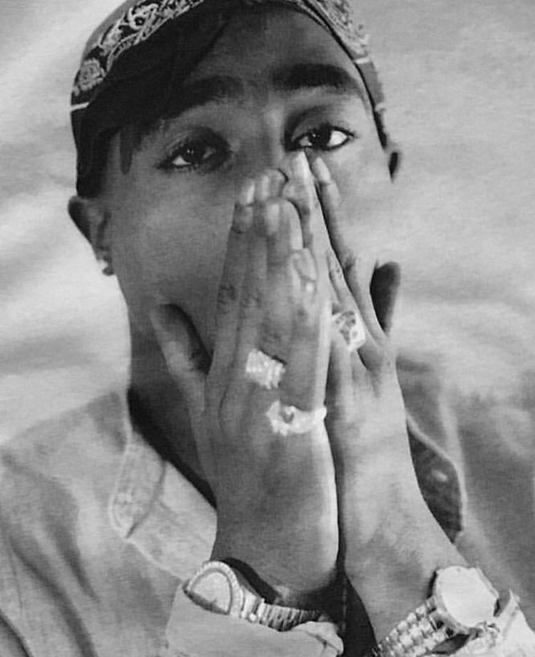 2pac blanck & white