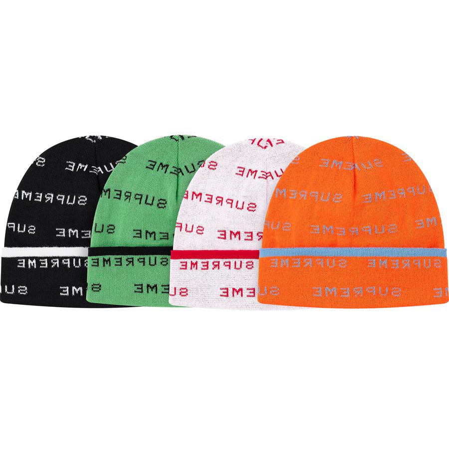 Supreme Beanie Supreme Logo Repeat Beanie S/S20 2020