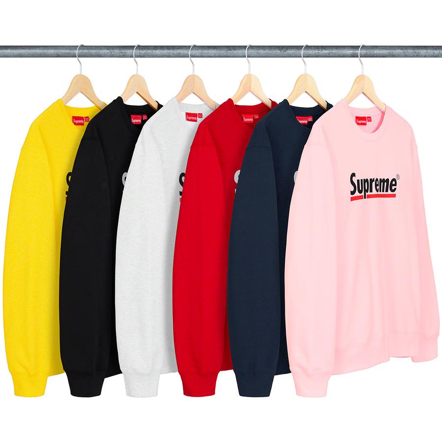 Supreme Underline Crewneck Supreme Underline Crewneck S/S20 2020