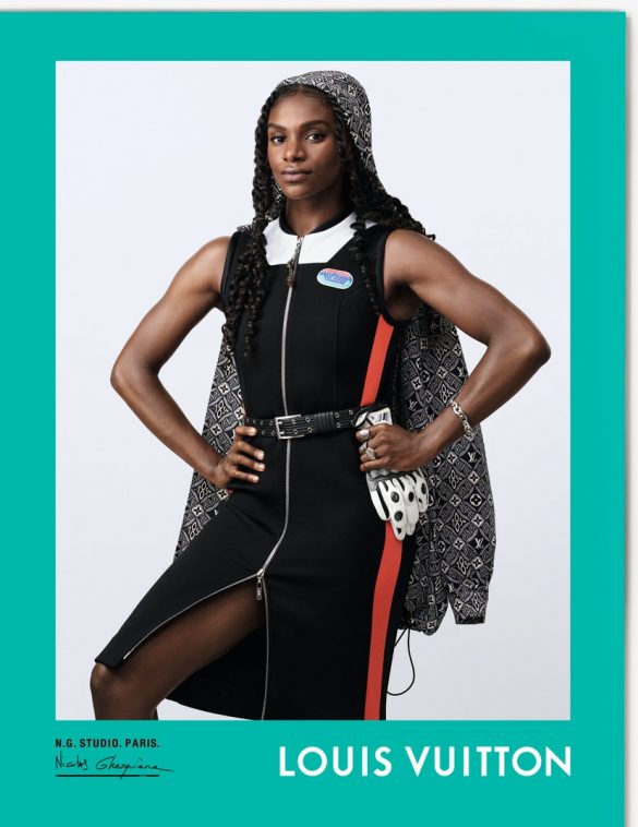 Dina Asher-Smith par Nicolas Ghesquière pour Louis Vuitton