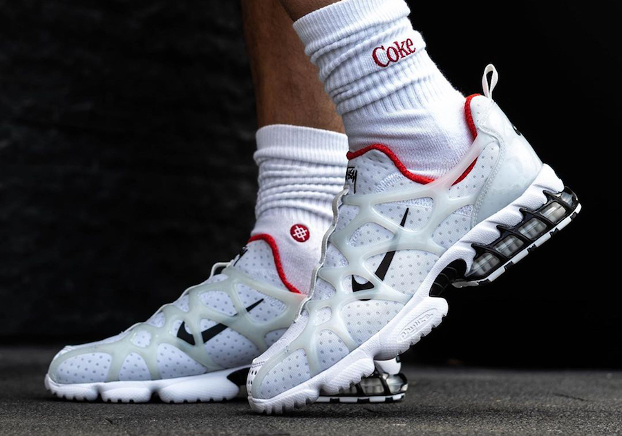 Stussy x Nike Air Zoom Spiridon KK White Stussy x Nike Air Zoom Spiridon KK White