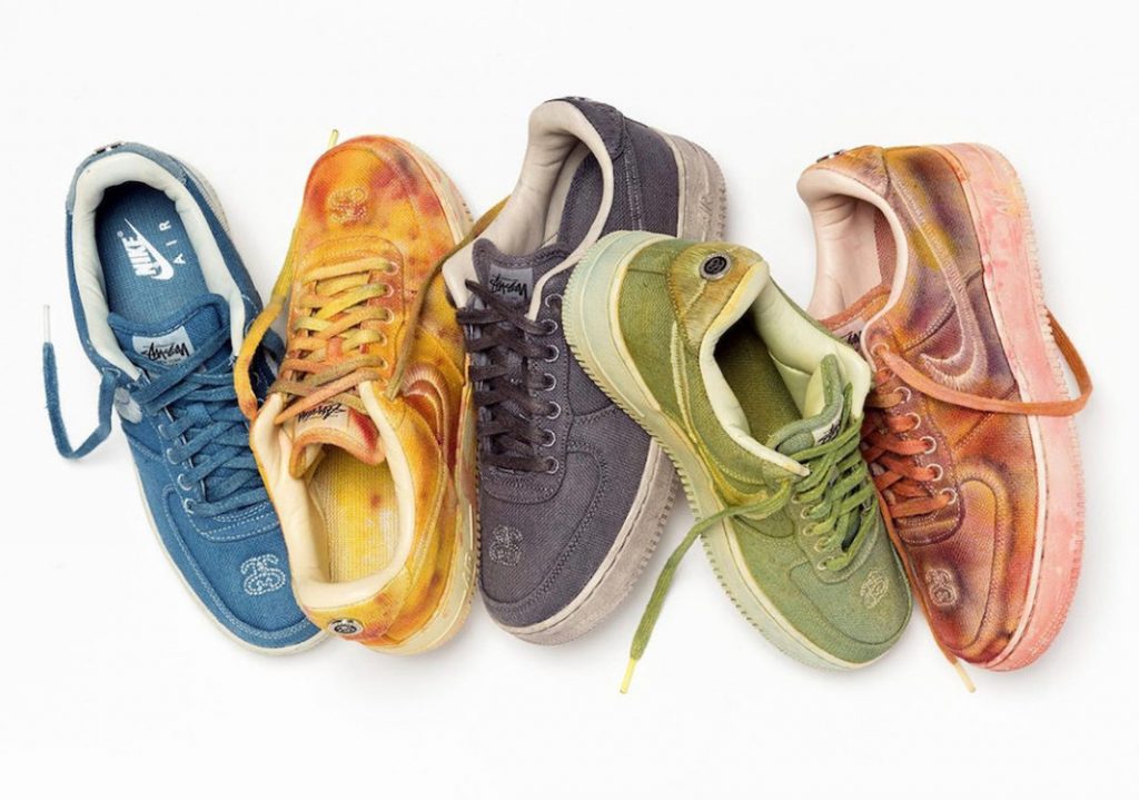 Stussy x Nike Air Force 1 Hand-Dyed