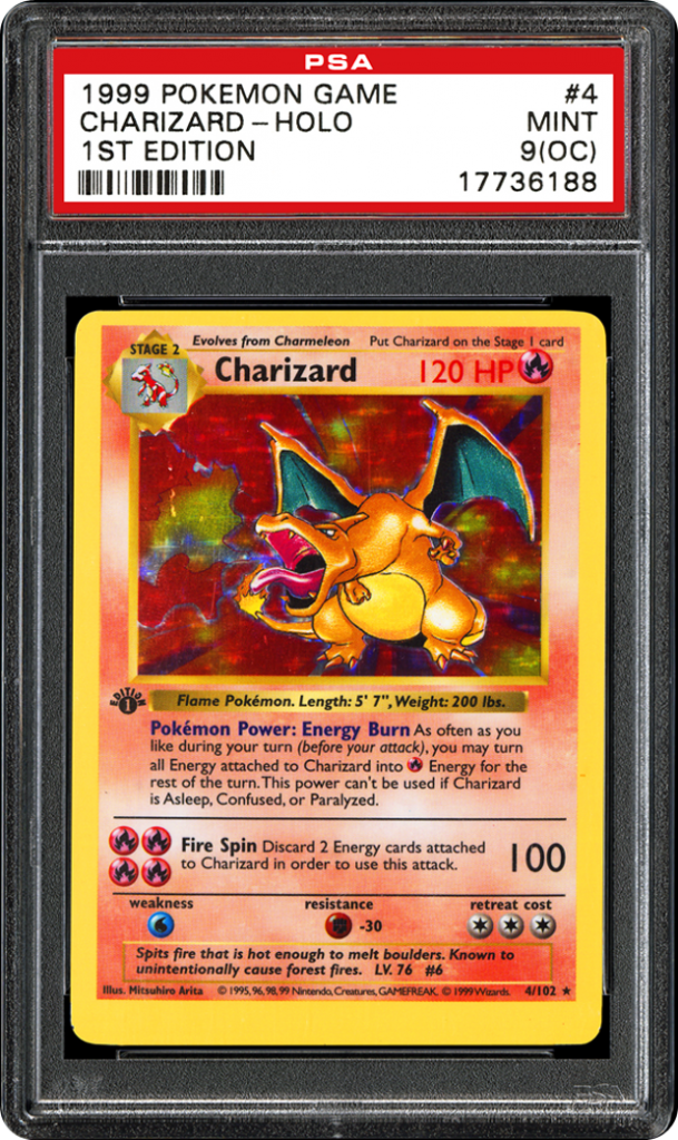 carte-pokémon-enchères-dracaufeu