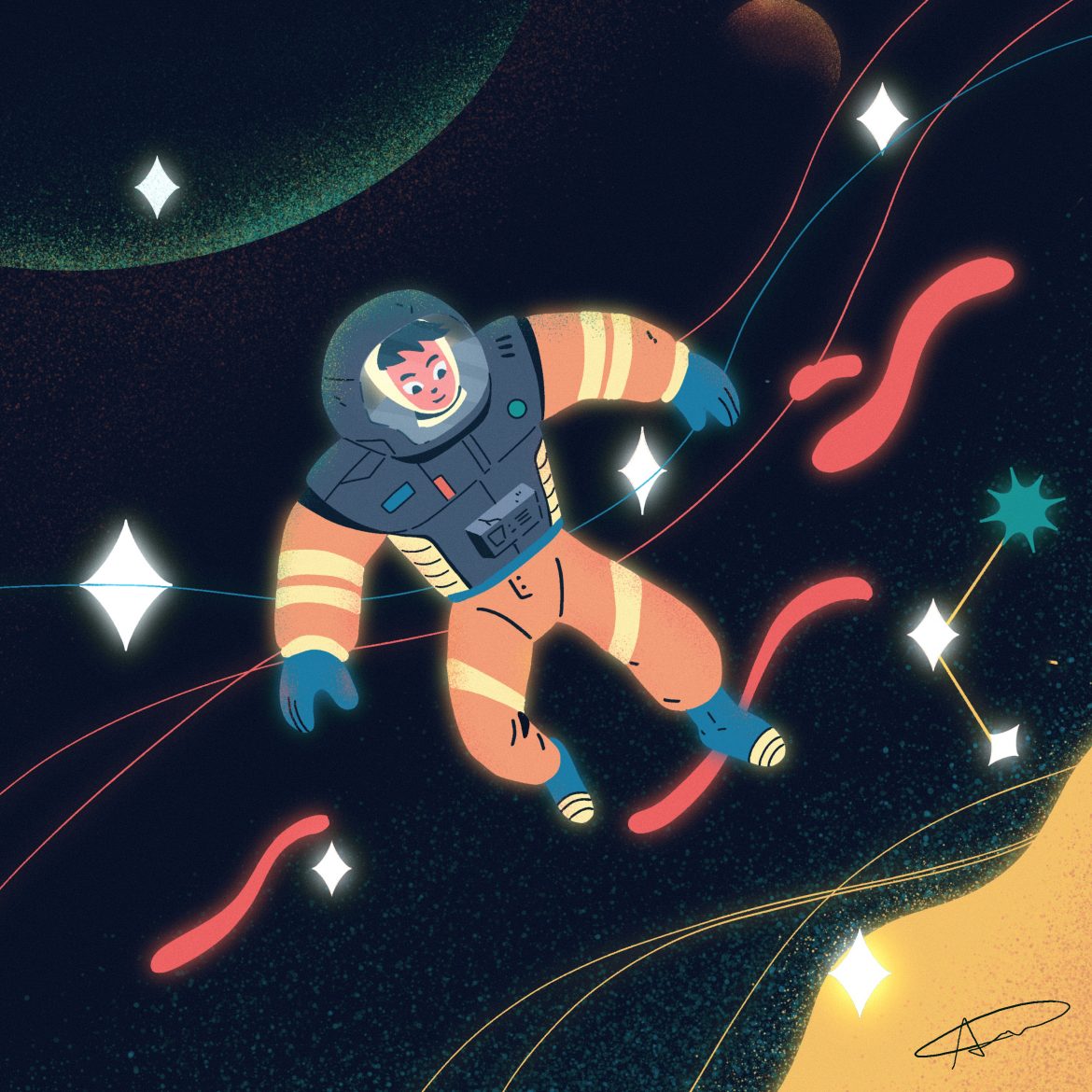 I want to be carried into space by SpaceX which is my dream from child