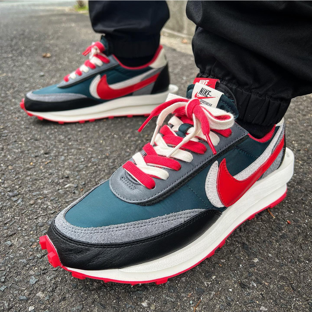 Nike LD Waffle Sacai Undercover Midnight Spruce University Red