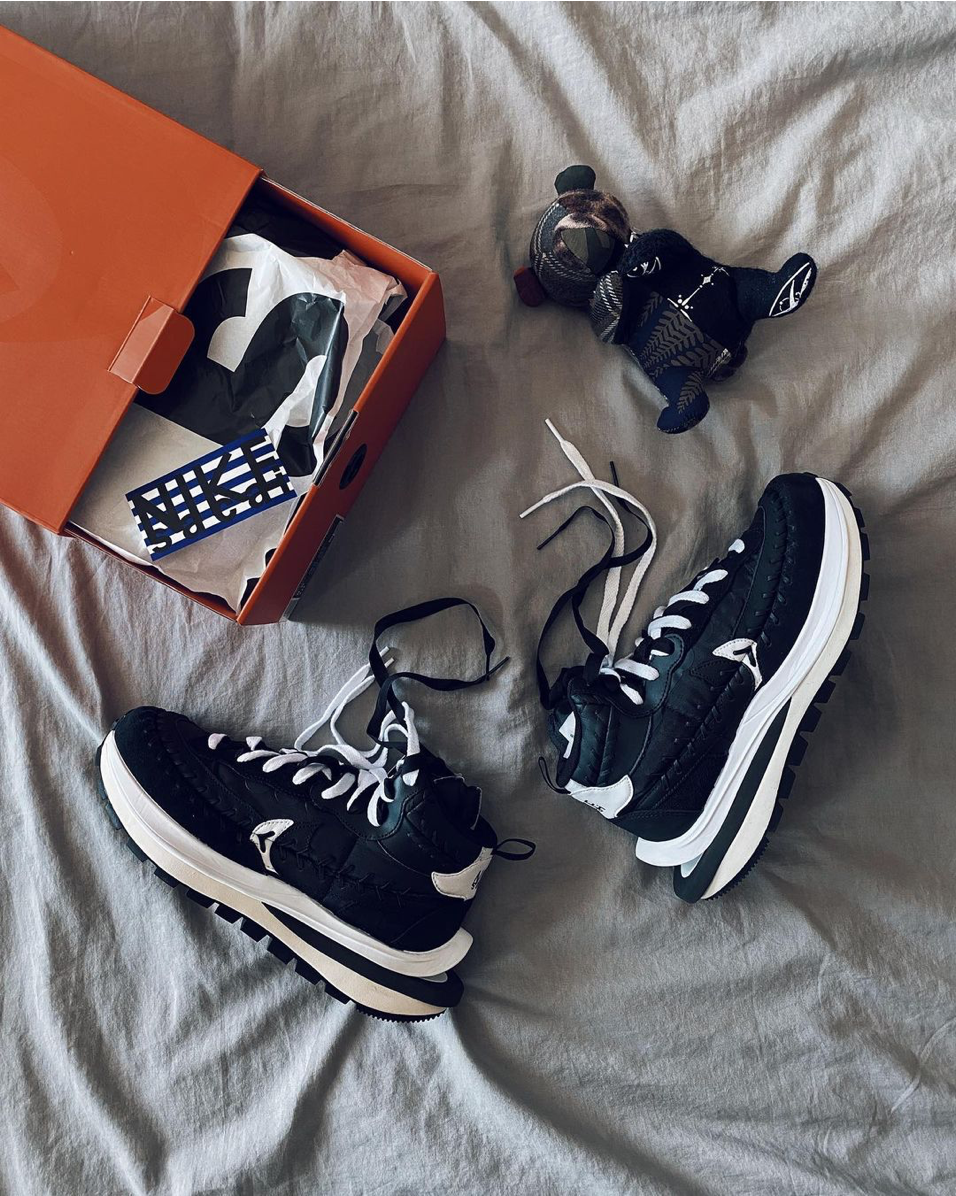 Nike Vaporwaffle sacai Jean Paul Gaultier Black White